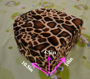 Measurements of Double Blessings San Diego Bebe back support pillow