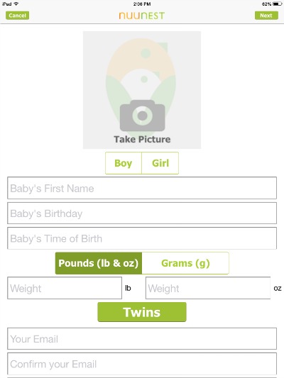 Customize NuuNest depending on gender and number of babies