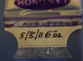 Storage bag with collection date and milk volume