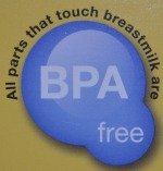 BPA-free sign on pumps and accessories