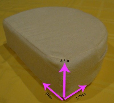 Back support pillow dimensions