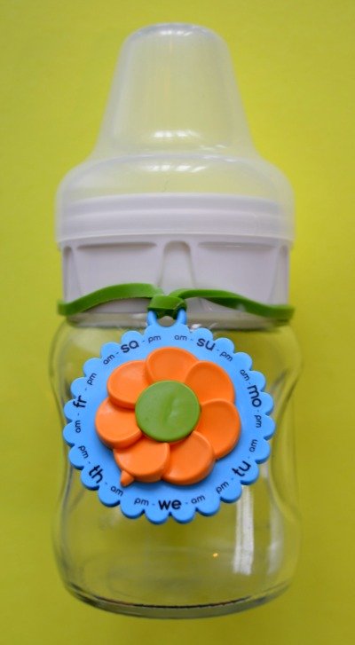 Eepples MilkCharm on regular neck bottle